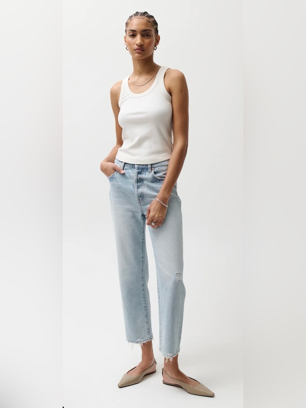 Pistola Cassie Super High Rise Straight Jean - Radiant Vintage Color - Size 26